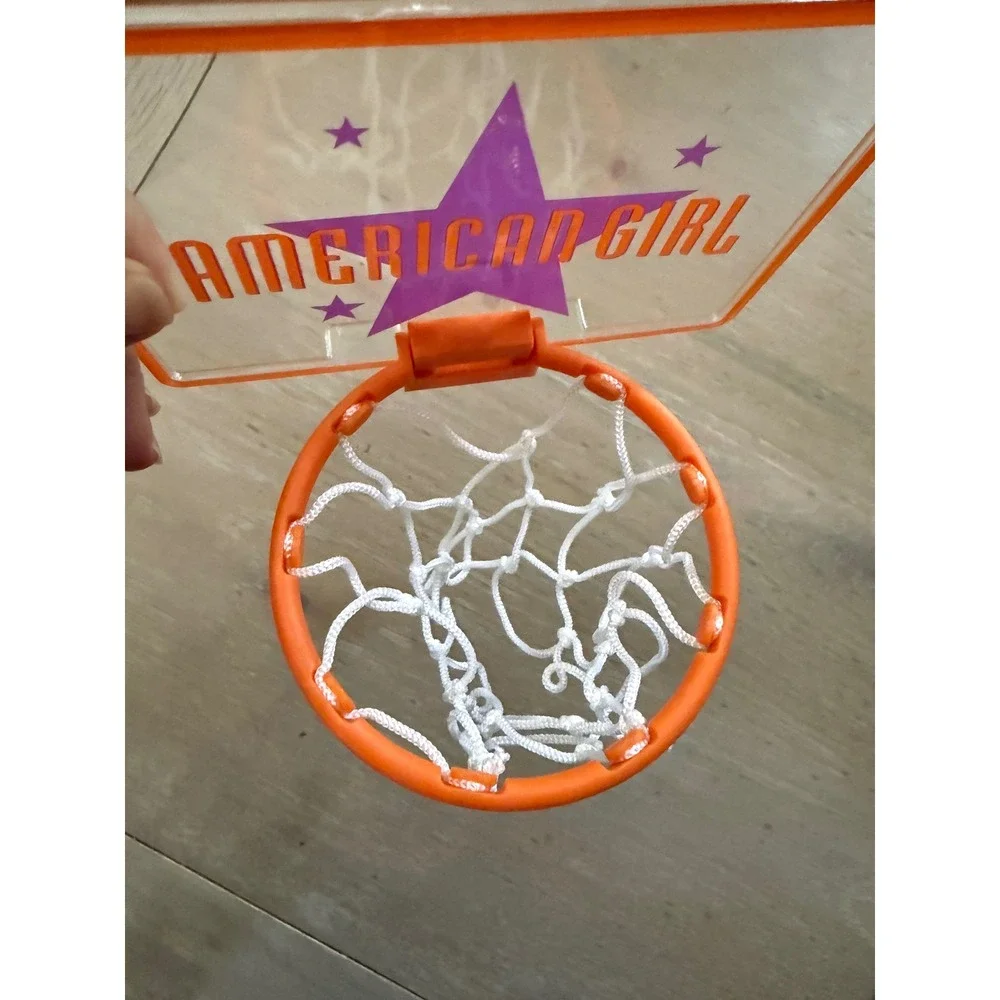 American Girl Basketball Outfit Set Pleasant Company Pink Teal Shorts Shoes Hoop